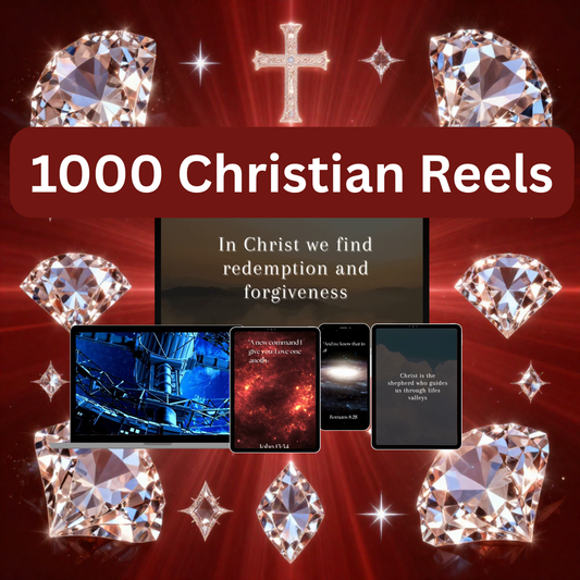 1000 Plus Organized Christian Video Reels | Faith Based Content |Social Media Posts