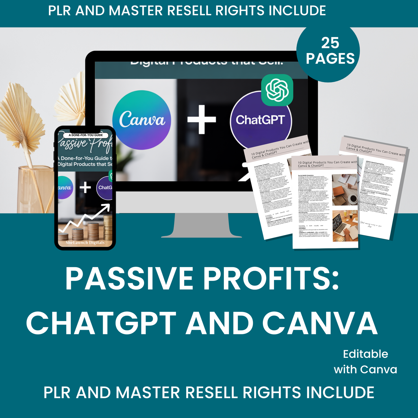Passive Profits - ChatGPT + Canva Income Blueprint: