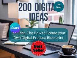 200 Digital Product Ideas E-book + The How to Create Your Own Digital Product Blueprint