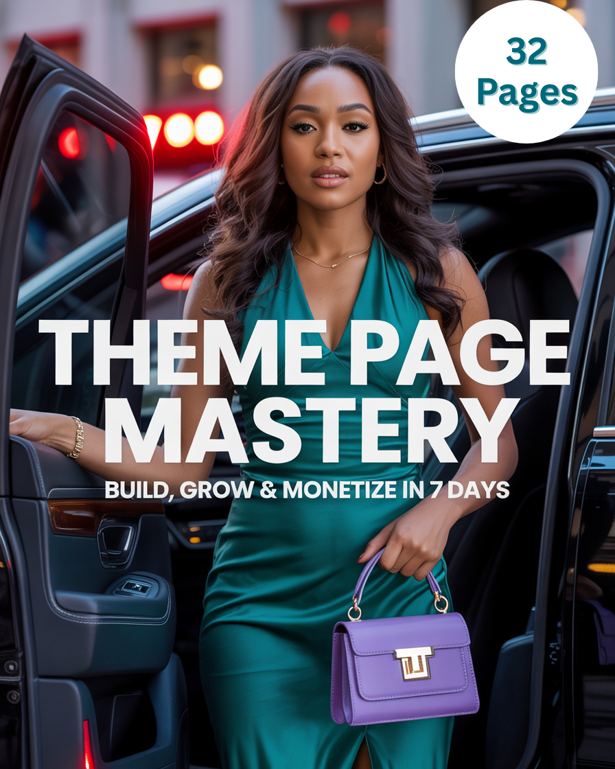 Theme Page Mastery: Launch a Profitable Faceless Instagram Theme Page in 7 Days (With 100% Profits and PLR/MRR Rights)