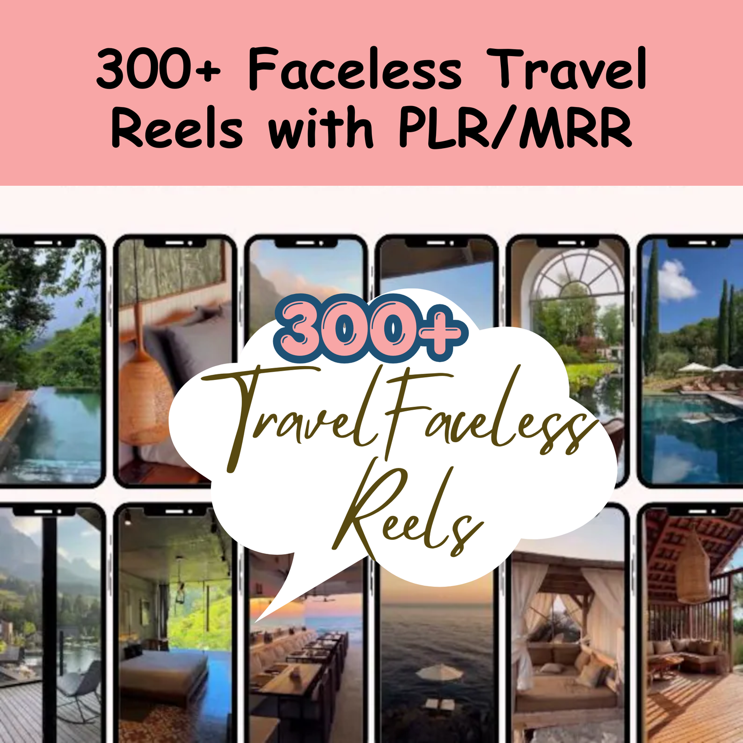 300+ Editable Travel Reels Templates, Canva Vacation Video Bundle (Digital Download)